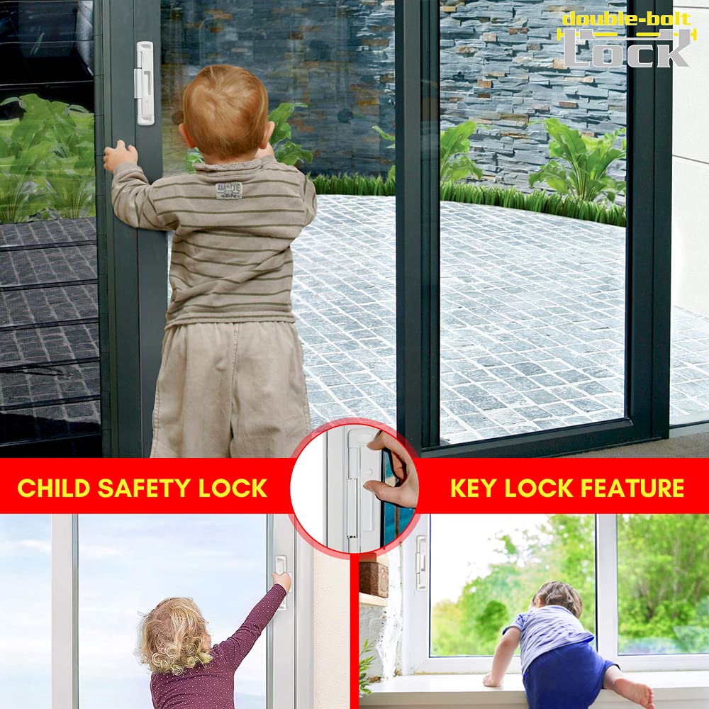 Double Bolt Lock Sliding Patio Door Lock