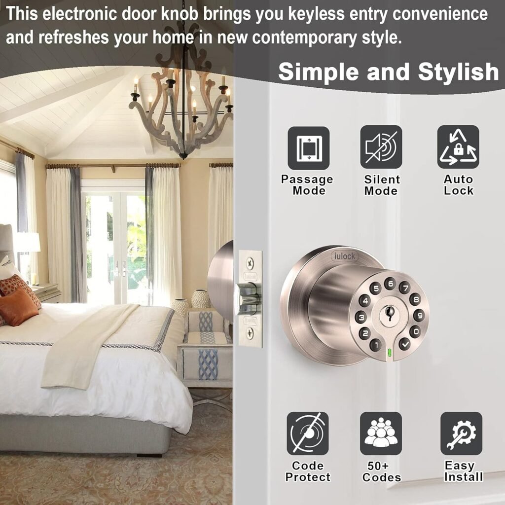 Bedroom Door Locks with Keypad